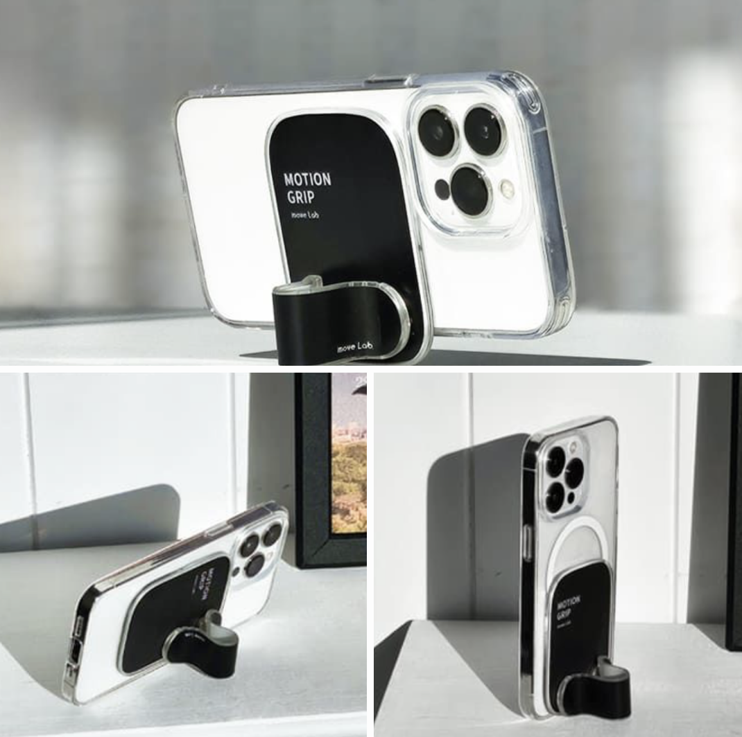 スマホの片手操作や動画視聴を快適に。グリップが動く魔法の